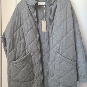 Z supply ash green quilted coat xs